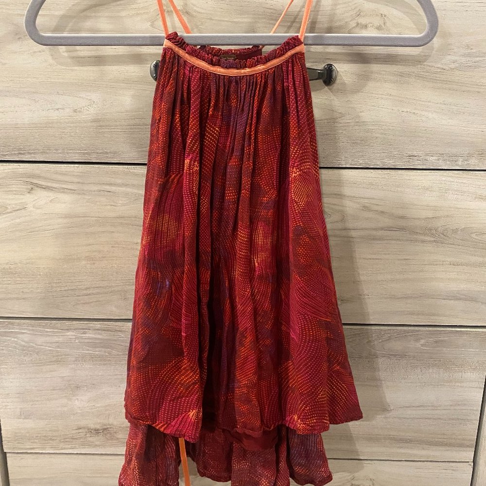 Free People Red Top with side details M
